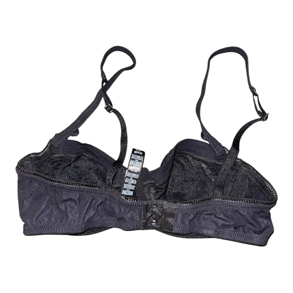 La Perla Dreamcatcher Balconette Bra in Black. Size 34 D. Gently used excellent. - Picture 3 of 4